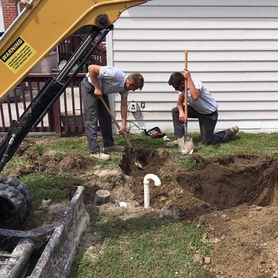Zeigler Plumbing - Plumbers working on Sewer Pump repair in Virginia